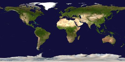 World oceans and continents viewed from space by National Aeronautics and Space Administration National Aeronautics and Space Administration